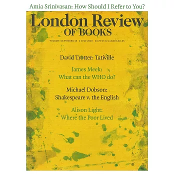 London Review OF BOOKS 7月2日/2020