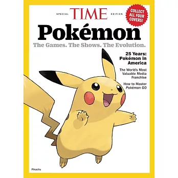 TIME 時代週刊 TIME Pokémon 寶可夢25週年特刊_皮卡丘 (A)
