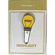韓國KPOP週邊 HIGHLIGHT 金屬徽章 - HIGHLIGHT 手燈造型