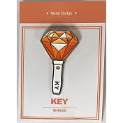 韓國KPOP週邊 SHINEE 金屬徽章 - Key 手燈造型
