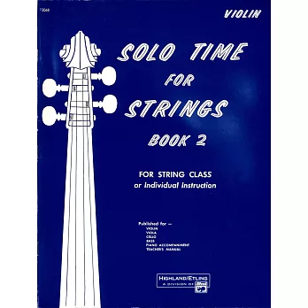Solo Time For Strings小提琴書第2冊