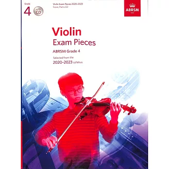 英國皇家 2020-2023 小提琴考試指定曲 第4級+CD
