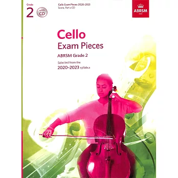 英國皇家 2020-2023 大提琴考試指定曲 第2級+CD