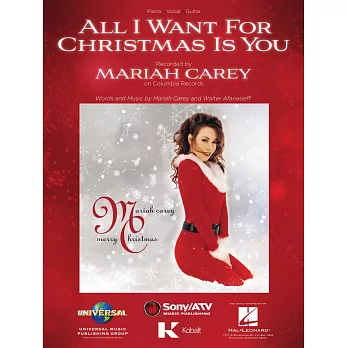 瑪麗亞凱莉-這個聖誕我想要的只有你單曲鋼琴譜