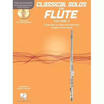 長笛的古典獨奏第2冊：15首用於比賽和表演的簡單獨奏 附CD