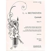 貝多芬：Op.71木管五重奏 分譜