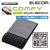 【ELECOM】COMFY舒壓鼠墊Ⅱ_快適版 （黑）