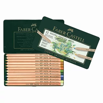 【FABER-CASTELL】藝術家級PITT粉彩色鉛筆-12色