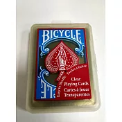 撲克牌 BICYCLE 808 標準尺寸塑膠材質撲克牌紅色牌背藍色天使桃型商標                              紅藍兩色