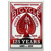 撲克牌BICYCLE 125週年 限量版紅