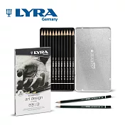 【德國LYRA】林布蘭專業素描鉛筆(6B-4H)12支