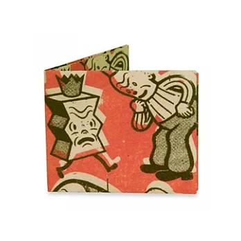 Mighty Wallet(R)紙皮夾_Monkey Friends