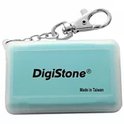 DigiStone 防震多功能4P記憶卡收納盒(4片裝)-霧透藍色 X1個(台灣製造!!)