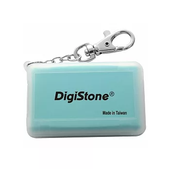 DigiStone 防震多功能4P記憶卡收納盒(4片裝)-霧透藍色 X1個(台灣製造!!)