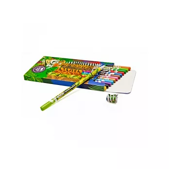環保報紙鉛筆-野生動物系列彩色鉛筆(12支裝)                              彩色
