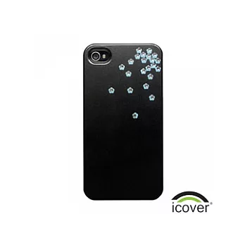 【icover】iPhone 4/4S 水晶系列背蓋 - 藍星花