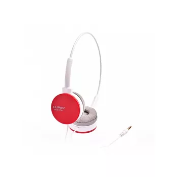CLiPtec Color Band 時尚造型頭戴式耳機-紅                              紅