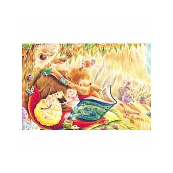 Iris色鉛筆系列:童話閱讀森林-書中黃金屋拼圖1000片