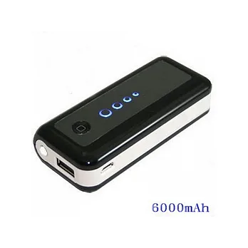 LED 高容量POWER BANK行動電源6000mAh-全配版