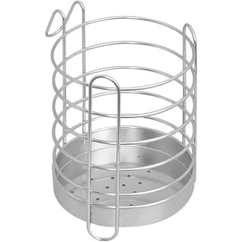 《皇家拿鐵》圓型不鏽鋼筷匙餐具收納籃