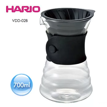 HARIO 品味咖啡玻璃手沖壺組VDD-02B 700ml 1~4杯份
