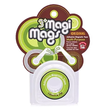 3+ Magi Mags 磁鐵膠帶 19mm x 3M 霓虹系列霓虹綠