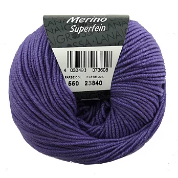 頂級美麗諾毛線-550紫羅蘭