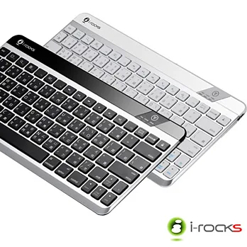 i-rocks IRK05BN 超薄型可充電式藍芽鍵盤(白)