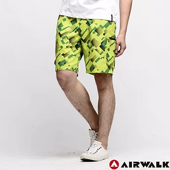 【美國 AIRWALK】變化之夏海灘褲-男(酷淺綠)L酷淺綠-L