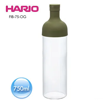 HARIO 酒瓶綠色冷泡茶壺750mlFIB-75-OG綠色