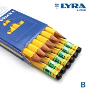 【德國LYRA】百年經典黃桿鉛筆(B) 12入