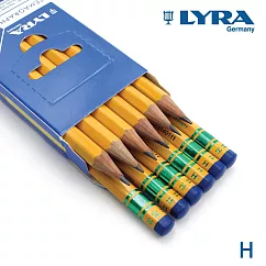 【德國LYRA】百年經典黃桿鉛筆(H) 12入