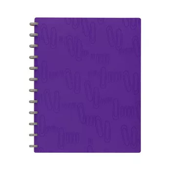 【富美特】輪子可拆式活頁資料冊-A4．i Clip系列紫