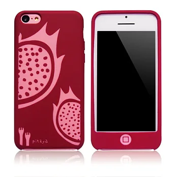 Kalo 卡樂創意 iPhone 5C 水果拼盤矽膠保護套-火龍果