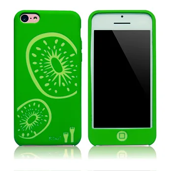 Kalo 卡樂創意 iPhone 5C 水果拼盤矽膠保護套-奇異果