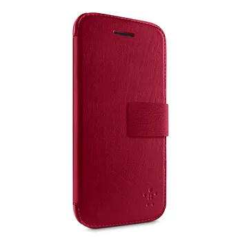 Belkin iPhone 5C 皮夾式 保護套 紅色