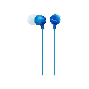 SONY輕量型內耳式耳機MDR-EX15LP藍色