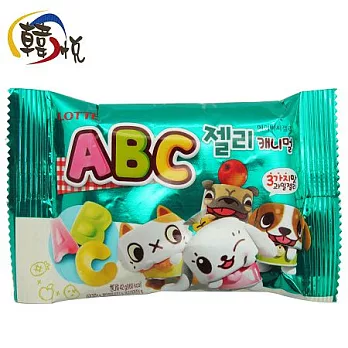 【韓悅】韓國LOTTE樂天_ABC造型水果軟糖(韓國原裝進口)