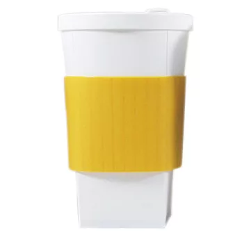 台灣製造創意可摺疊16oz FoFoCup折折杯黃色