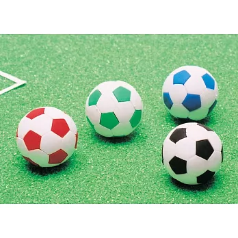 【iwako】日本製 NO PVC 環保造型橡皮擦 足球造型（四入）