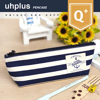 uhplus Q-plus 海軍風帆船筆袋- Ocean Paradise(藍)