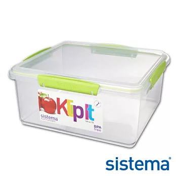 【Sistema】紐西蘭進口大型收納扣式收納保鮮盒5L