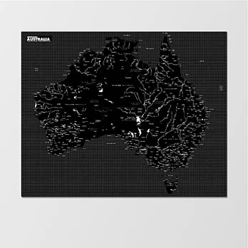 Palomar 拼國家地圖澳洲 / 黑色