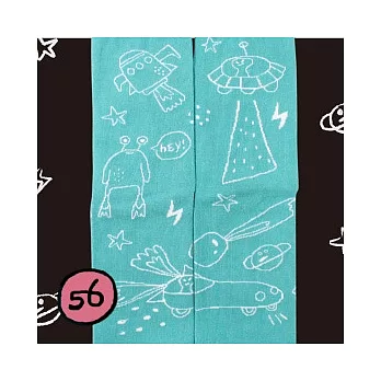 【 PULO 】布蘿插畫家襪系列-五十六號-太空夢-S