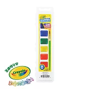 美國crayola 可水洗8色固體顏料
