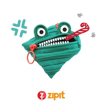 Zipit 怪獸拉鍊包(小)-藍綠
