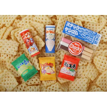 【iwako】日本製 NO PVC 環保造型橡皮擦 日本零食造型(隨機四入)