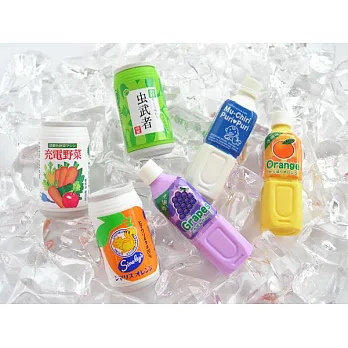 【iwako】日本製 NO PVC 環保造型橡皮擦 日本飲料造型(六入)