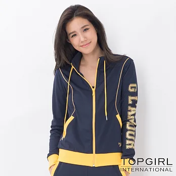 TOP GIRL-魅力無限顯瘦修身套裝-外套S深藍