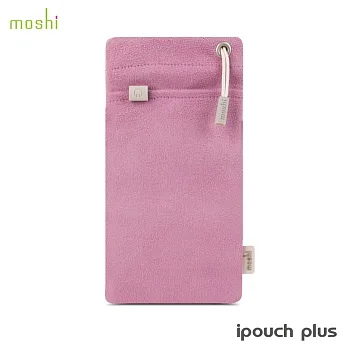 moshi iPouch Plus 超細纖維保護袋粉